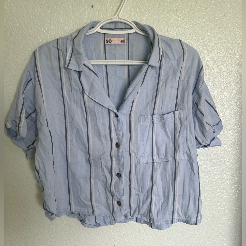 short sleeved button down